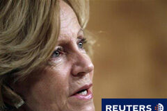 Salgado justifica la rectificación por la deuda de ayuntamientos Imagen de Salgado durante una rueda de prensa en Madrid el pasado mes de julio.