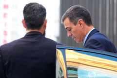 Sánchez podría anunciar elecciones anticipadas tras la votación de los Presupuestos El presidente del gobierno de España, Pedro Sánchez, a su llegada al Congreso, Madrid, España, 13 de febrero de 2019