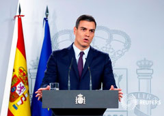 El presidente de España, Pedro Sánchez, durante una rueda de prensa tras una reunión extraordinaria del consejo de ministros en Madrid, España, el 15 de febrero de 2019