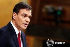 Votación a votación … «Finalizó el bloqueo» El líder del PSOE al comienzo del debate de investidura en el Congreso de los Diputads en Madrid el 1 de marzo de 2016