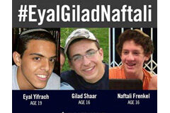 Israel ataca Gaza tras hallar los cadáveres de los adolescentes desaparecidos Los tres adolescentes cuyos cadáveres aparecieron el 30 de junio de 2014 en Cisjordania