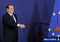 Berlusconi el 4 de febrero en Bruselas.