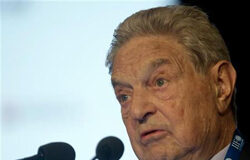 Soros dice que Alemania podría causar el colapso del euro Soros ofrece un discurso durante una conferencia del Instituto de Finanzas Internacionales en Viena el 10 de junio de 2010.