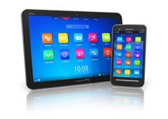 Una tableta y un Iphone