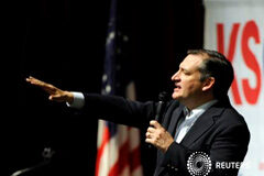 Con dos victorias en primarias, Cruz se alza como principal rival de Trump en carrera republicana EEUU El senador y precandidato republicano a la presidencia de Estados Unidos Ted Cruz habla en el caucus republicano de Kansas en Wichita, Kansas, el 5 de marzo de 2016