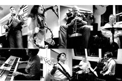 Los 7 componentes de TIPOS DE INTERÉS, a punto para el Rock & Law 2014 En la imagen, izquierda a derecha arriba, Eugenio-Pacelli Lanzas, Yanira Naranjo, Javier Reig, Alfonso Jáuregui y abajo Fernando Calbacho, Guillermo González de Olano, Álvaro Bourkaib