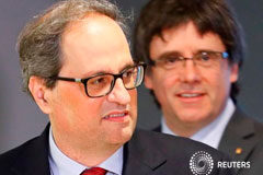 Torra pide a Rajoy «fecha y lugar» para dialogar sobre crisis catalana El nuevo presidente de la Generalitat de Cataluña se ha puesto como primer objetivo restituir el autogobierno de la región y ha hecho un primer gesto para iniciar un diálogo con el Gobierno de Mariano Rajoy en Madrid. El nuevo presidente catalán Quim Torr