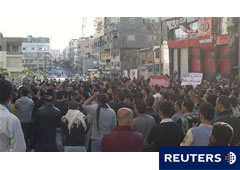 Una manifestación en la población siria de Banias, el 26 de abril de 2011.