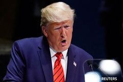 Trump acusa a Irán de «sed de sangre» en la ONU, pero ve camino hacia la paz El presidente de Estados Unidos, Donald Trump, durante su discurso en la Asambles General de la ONU, en Nueva York., Septiembre 24, 2019