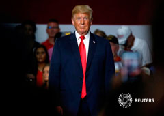 El presidente de EEUU Donald Trump en un mitin en el Instituto Olentangy Orange en Lewis Center, Ohio, EEUU, 4 de agosto de 2018 El presidente de EEUU Donald Trump en un mitin en el Instituto Olentangy Orange en Lewis Center, Ohio, EEUU, 4 de agosto de 2018