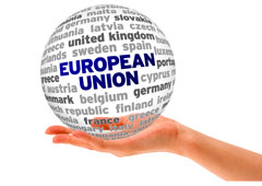 Bola mundo unión europea