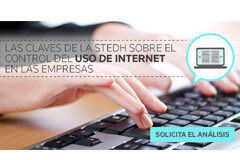 Todas las claves de la STEDH sobre el control del uso de Internet Mano teclado