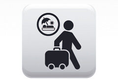 La parquedad regulatoria de las vacaciones en nuestro ordenamiento jurídico Dibujo de un muñeco con maleta