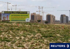 Una zona de construcción de vivienda nueva en las cercanías de Madrid el 3 de marzo de 2011.
