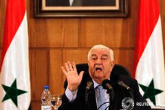 Occidente podría atacar Siria en días, según dicen enviados a los rebeldes Ministro sirio de Asuntos Exteriores, Walid Mualem, en una rueda de prensa en Damasco el 27 de agosto