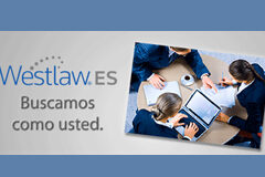 Mi Westlaw, a pleno rendimiento El logo de westlaw con una foto de 3 personas consultando en un ordenador