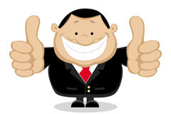 Todos los despachos están llamados a la excelencia Dibujo de una persona con los pulgares hacia arriba