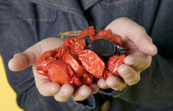 Patronos y empleados felices: ¡Bonos e incentivos! Manos llenas de caramelos