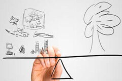 La vía de la reconversión una estrategia ante la crisis Persona dibujando