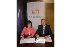 Thomson Reuters firma un convenio de colaboración con el Colegio Oficial de Graduados Sociales de Navarra para la difusión de Checkpoint Imagen de la firma