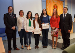 De izquierda a derecha, José Francisco Alenza, Amalia Iraburu, Lydia A. Brown, Cecilia Zumelaga, Iris Torres, Inés Nuñez y Javier Casalí De izquierda a derecha, José Francisco Alenza, Amalia Iraburu, Lydia A. Brown, Cecilia Zumelaga, Iris Torres, Inés Nuñez y Javier Casalí