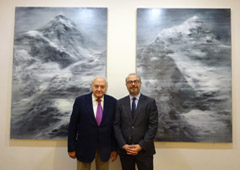 Isidre Bohigas, presidente de Piramidón, Centre d’Art Contemporani (izquierda) y a Jordi Rovira, CEO de AGM Abogados (derecha)