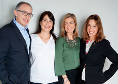 Los socios de LegalJovs, Josep M Paret, Olga Vázquez, Mª Luisa Osuna y Ana Soto.