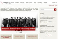 Sanahuja Miranda abogados rediseña su web Imagen de la nueva WEB
