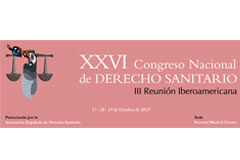 La cita más importante del Derecho Sanitario se celebra en Madrid los días 17, 18 y 19 de octubre XXVI Congreso Nacional de Derecho Sanitario