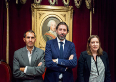 Emeterio Valiente, Santiago Viciano e Isabel Jiménez