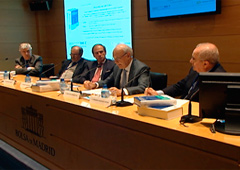 Antonio Roncero Sánchez, Jesús Quijano González, Luis María Cazorla Prieto, Ángel Rojo Fernández-Río y Fernando Rodríguez Artigas