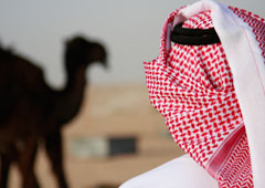 Un beduino con su camello