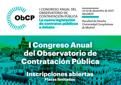 El ObCP celebra su I Congreso Anual de Contratación Pública