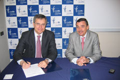 Bufete Escura y COETTC firman un convenio regulador de servicios Fernando Escura y Ferran Amado Martínez.