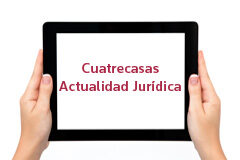 Cuatrecasas, Gonçalves Pereira lanza su App jurídica Un Ipad donde pone 'Cuatrecasas Actualidad Jurídica'