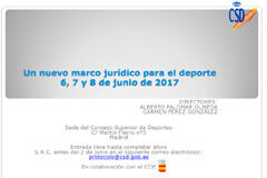 Un nuevo marco jurídico para el deporte Un nuevo marco jurídico para el deporte