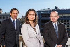 ECIJA refuerza su área de Corporate Compliance en Barcelona: Acuerdo estratégico con SBS Preventia Gabriel Nadal, socio-director de ECIJA en Barcelona, Sonia Buxaderas, socia-directora de SBS Preventia y Carlos Pérez, socio responsable de Information Technology de ECIJA en Barcelona.