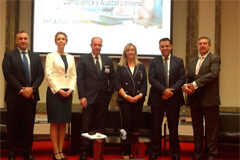 “El Compliance no es un fin, sino un medio para promover una cultura ética en las organizaciones” Jon Ander Navarro, Soledad Llamas, Alain Casanovas, Carmen Montellón , Eduardo Navarro y José Enrique Díaz Menaya