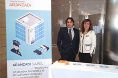 Antonio Serrano, reelegido presidente por unanimidad en el XIV Congreso AJDEPLA Daniel García Monde de Oca y Susana Campos, de Thomson Reuters Aranzadi