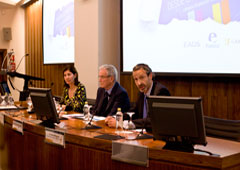 Yolanda Erburu, Antonio Garrigues y Pedro Montoya.
