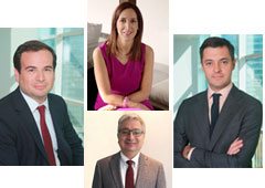 Eduardo Díez, Mónica Van der Schraft, Pedro García Morales y José Domingo Peñafiel