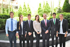 Siete estudiantes del IE University, abogados de Cuatrecasas, Gonçalves Pereira por una semana Jaime J. Rodríguez, Alexia Andress, Antonio Gálvez, Julia Torres, Daniel Andressen, Álvaro Vidal y Charlotte Barré