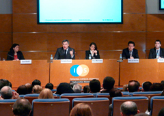 Imagen de la jornada que tuvo lugar en la Sala Multimedia del Institut Químic de Sarrià (IQS) de Barcelona