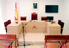 Sala de un juzgado