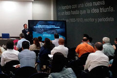 “Cómo negociar la entrada de un inversor o la venta de tu compañía”. Imagen de la jornada