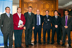 Hispajuris crea siete áreas de práctica jurídica unificadas para toda España Algunos de los miembros presentes en la reunión de Madrid en la que se decidió crear las siete nuevas áreas.