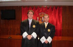 Los titulares de los juzgados 1 y 3 de Tudela toman posesión como nuevos magistrados Óscar Ortega Sebastián y Octavio Tobajas Gálvez