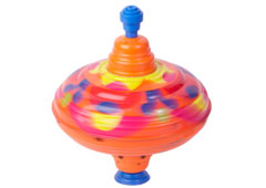 Una peonza de varios colores. Una peonza de varios colores.
