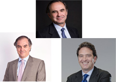 Luis de Carlos, Juan Francisco Gutiérrez y Martín Carrizosa Luis de Carlos, Juan Francisco Gutiérrez y Martín Carrizosa