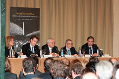 Más de cuatrocientas cincuenta personas en la presentación del último libro de Manuel Medina Momento de la presentación